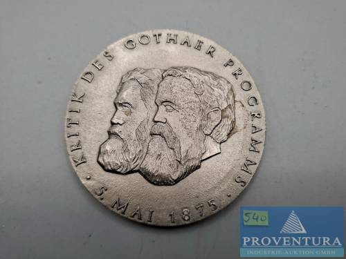 Medaille 100 Jahre Kritik des Gothaer Programms 1875